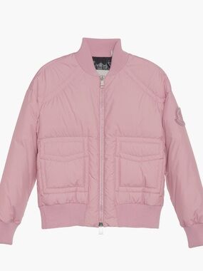 Moncler Pink Jucar Down Bomber Jacket